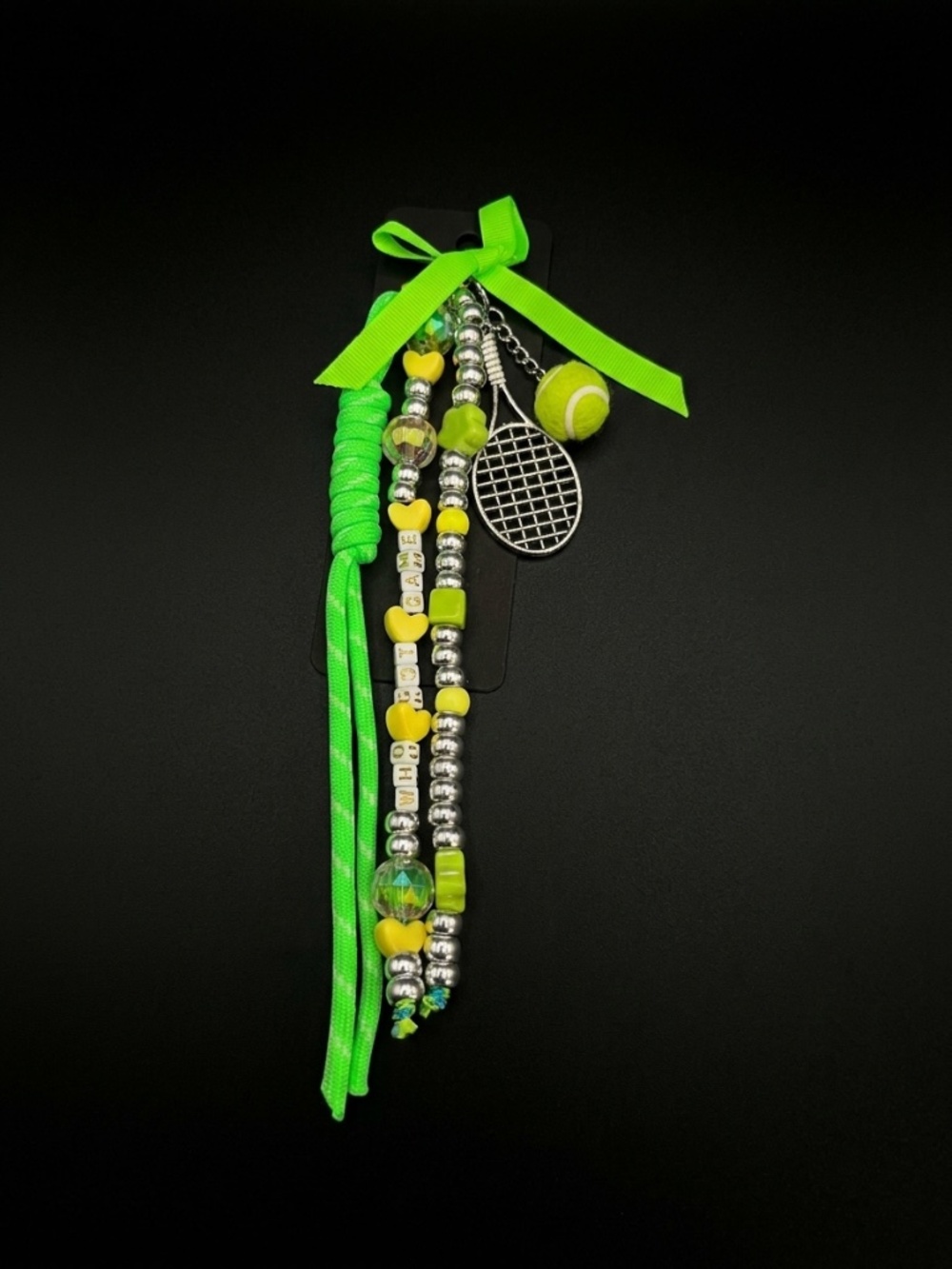 Tennis lovers inspired bag charm
